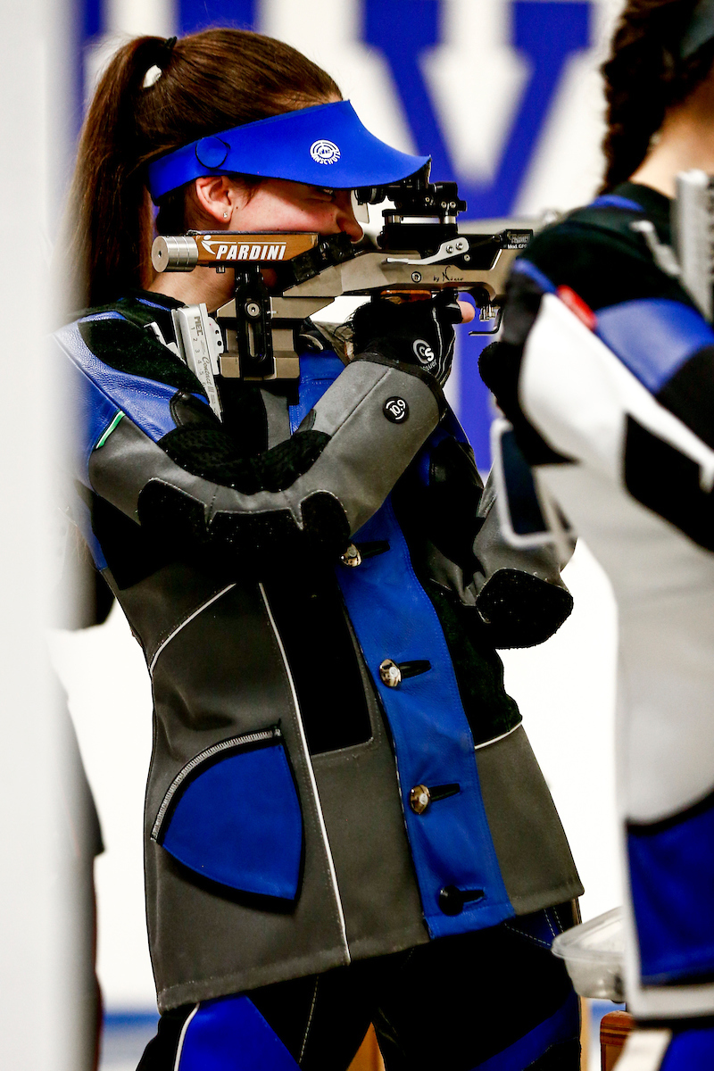 Mary Tucker. 

Kentucky Rifle vs Ole Miss. 

Photo by Eddie Justice | UK Athletics