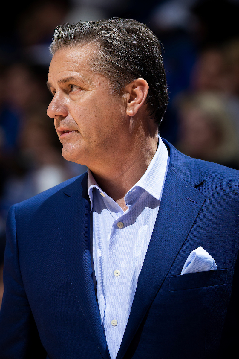 John Calipari.

Kentucky men's basketball beat UNCG 78-61 on Saturday in Rupp Arena.

Photo by Chet White | UK Athletics