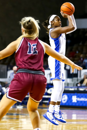 Robyn Benton. 

Kentucky beat Lee 95-51.

Photo by Eddie Justice | UK Athletics