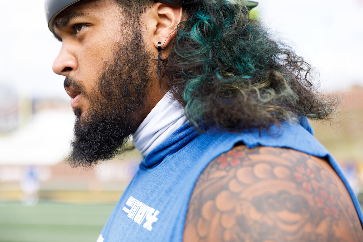 DARIAN KINNARD.

UK falls to Missouri 20-10.

Photo By Elliott Hess | UK Athletics