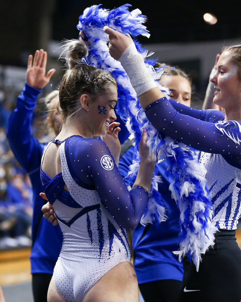 Makenzie Wilson.

Kentucky gymnastics loses to Florida.

Photo by Tommy Quarles | UK Athletics