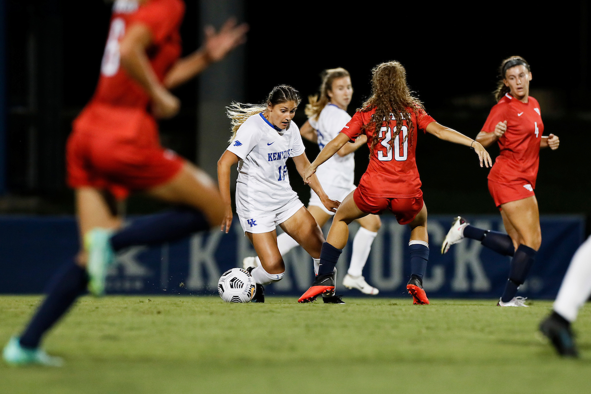 Gretchen Mills.

Kentucky ties Dayton 0-0.

Photos by Chet White | UK Athletics