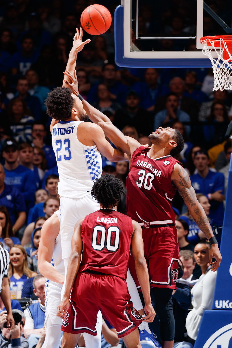 EJ Montgomery.

The University of Kentucky men's basketball team beats South Carolina 76-48.

Photo by Elliott Hess | UK Athletics