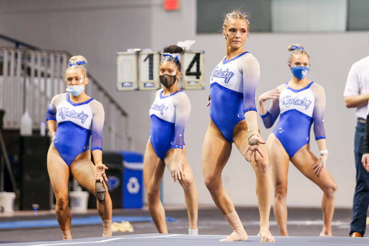 Josie Angeny.

Kentucky beats LSU 197.100 - 196.800

Photo by Hannah Phillips | UK Athletics
