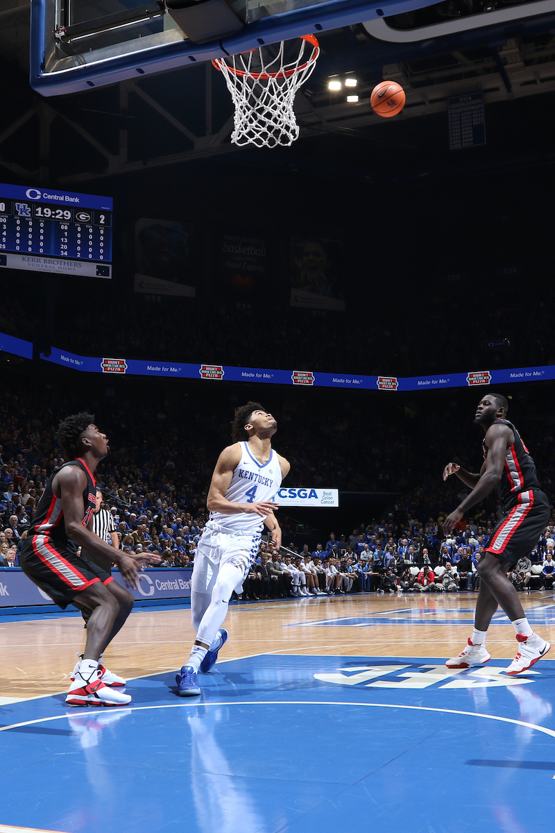 Nick Richards.

The University of Kentucky men's basketball team beat Georgia 66-61 on Sunday, December 31, 2017 at Rupp Arena in Lexington, Ky. 

Photo by Quinn Foster I UK Athletics