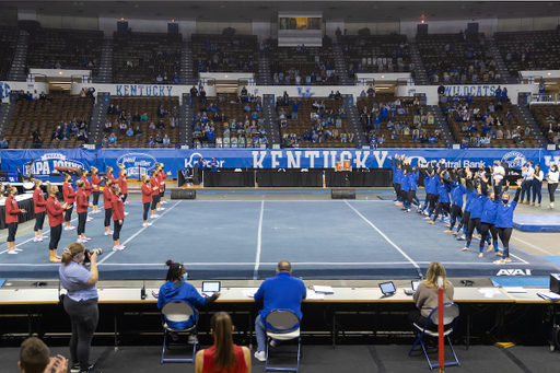 Team.

Kentucky beats Arkansas 197.000 - 196.675

Photo by Grant Lee | UK Athletics