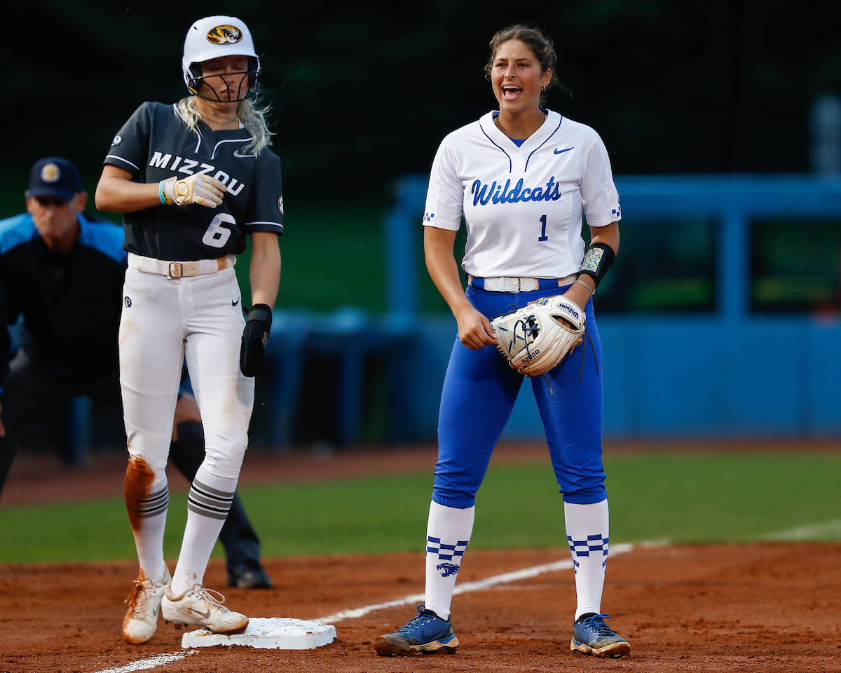Miranda Stoddard.

Kentucky loses to Missouri 9-1.

Photo by Tommy Quarles | UK Athletics