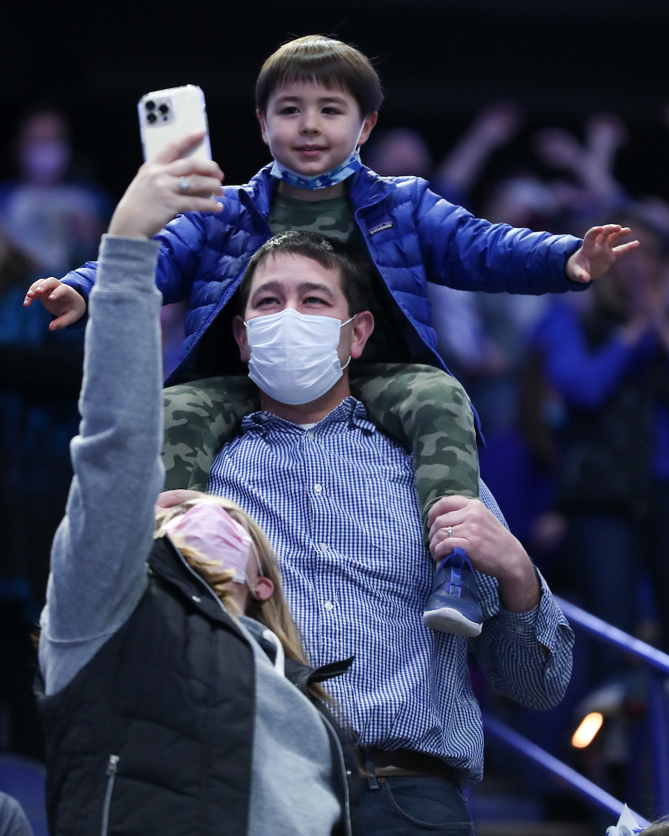 Kentucky beats Ball State, 196.525-194.750.

Photo by Tommy Quarles | UK Athletics
