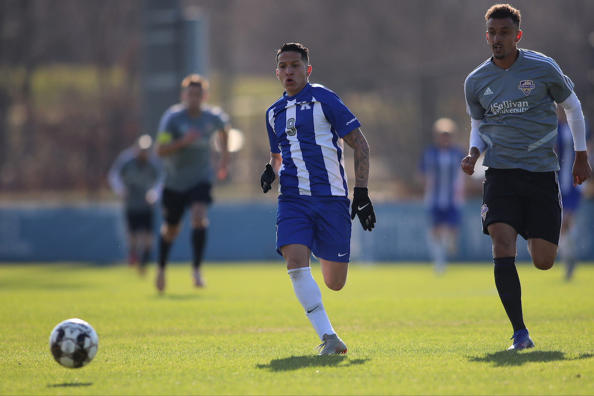 Jason Reyes.

Kentucky men's soccer in action against Louisville City FC.

Photo by Quinn Foster | UK Athletics