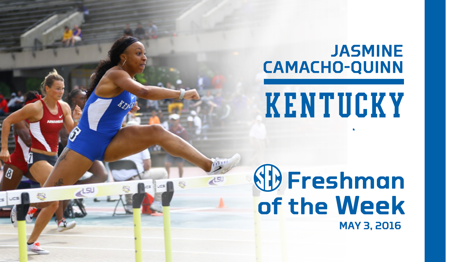 Jasmine Camacho-Quinn Named SEC Freshman of the Week