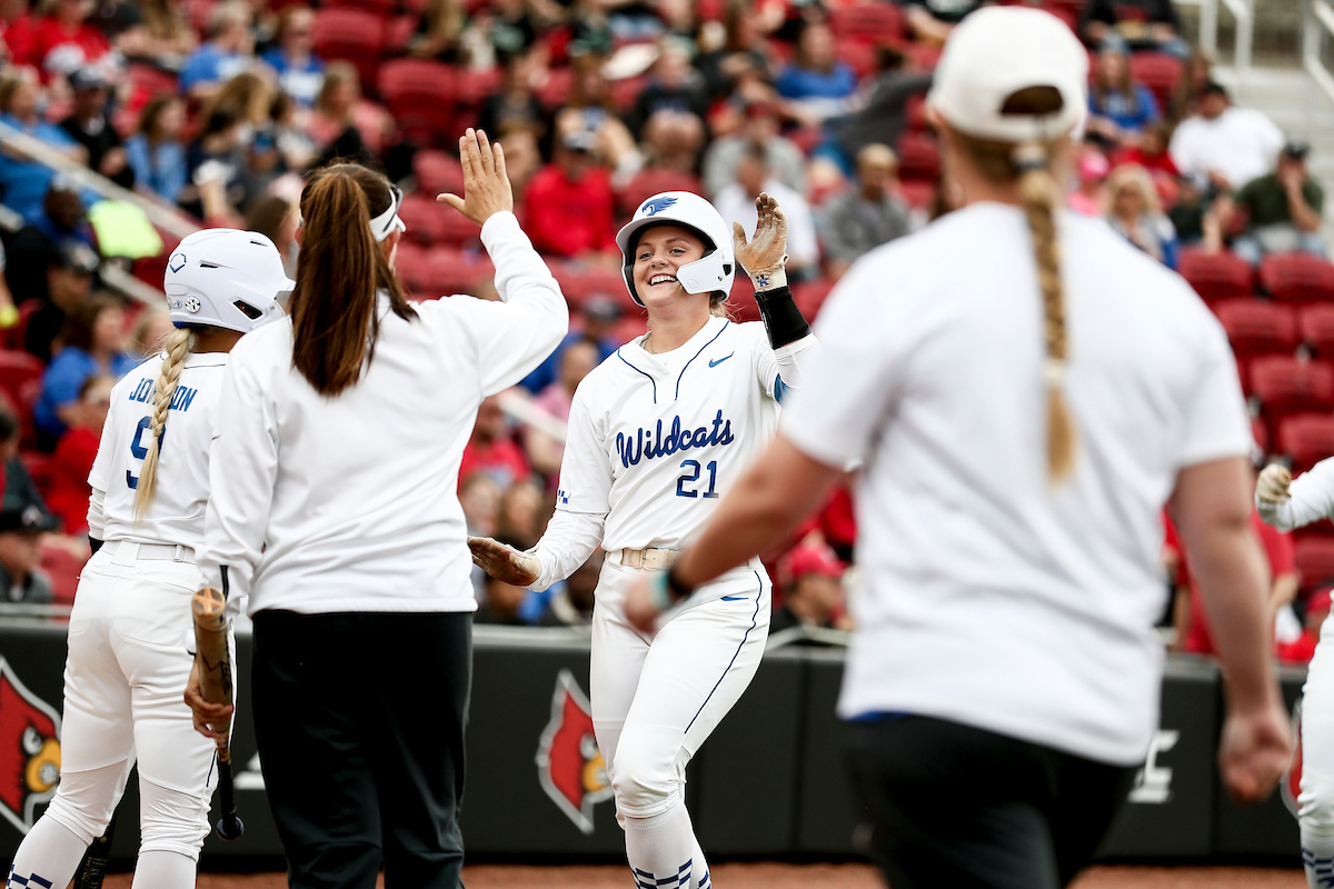 Rachel Lawson. Erin Coffel.

Kentucky beat Louisville 9-0.

Photos by Chet White | UK Athletics