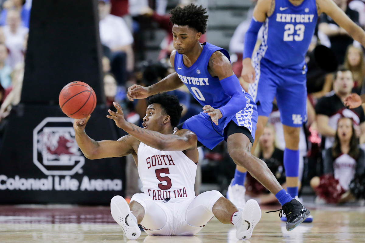 Ashton Hagans. 

Kentucky falls to South Carolina, 81-78.


Photo by Chet White | UK Athletics