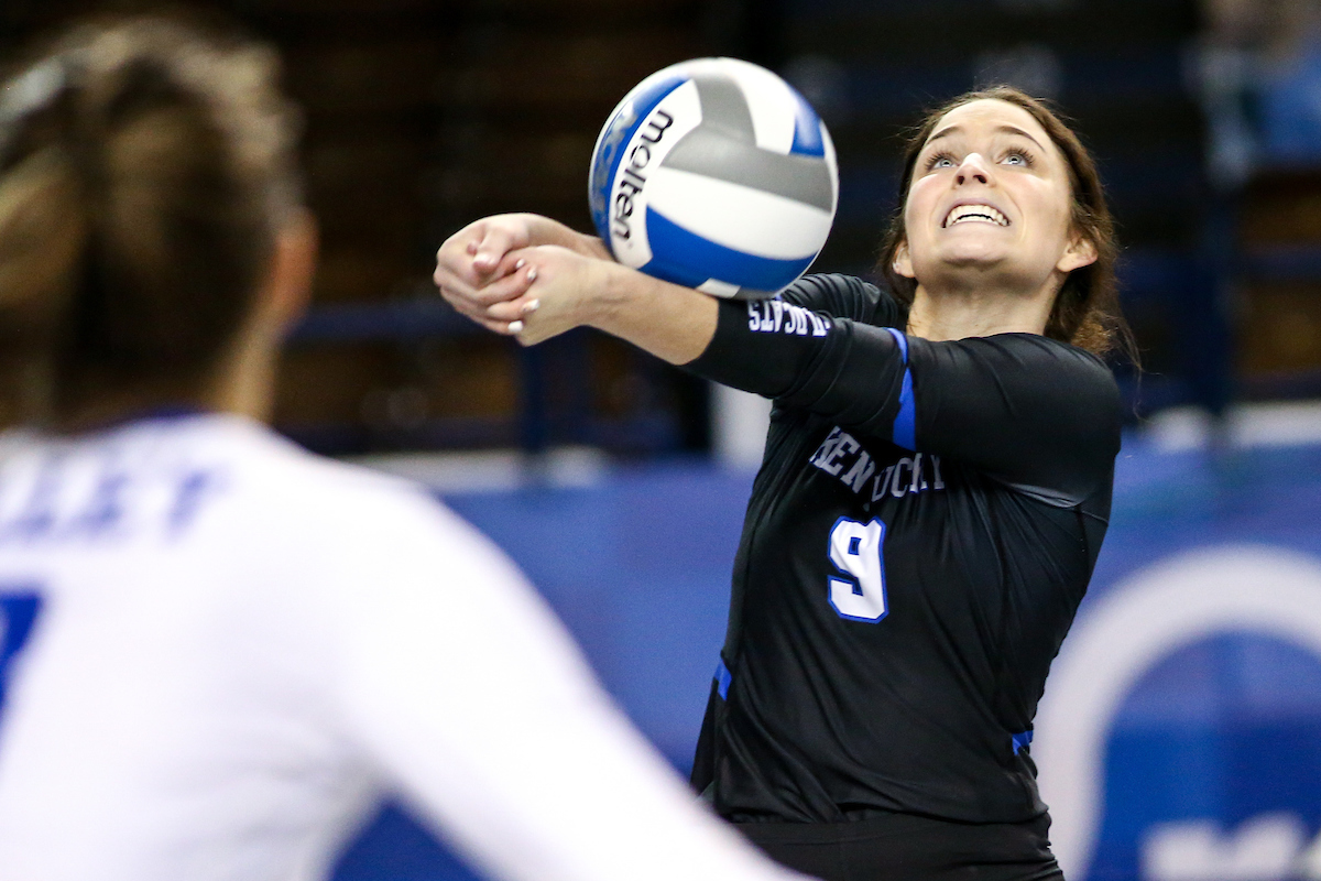 Riah Walker. 

Volleyball Blue White Match.

Photo by Eddie Justice | UK Athletics