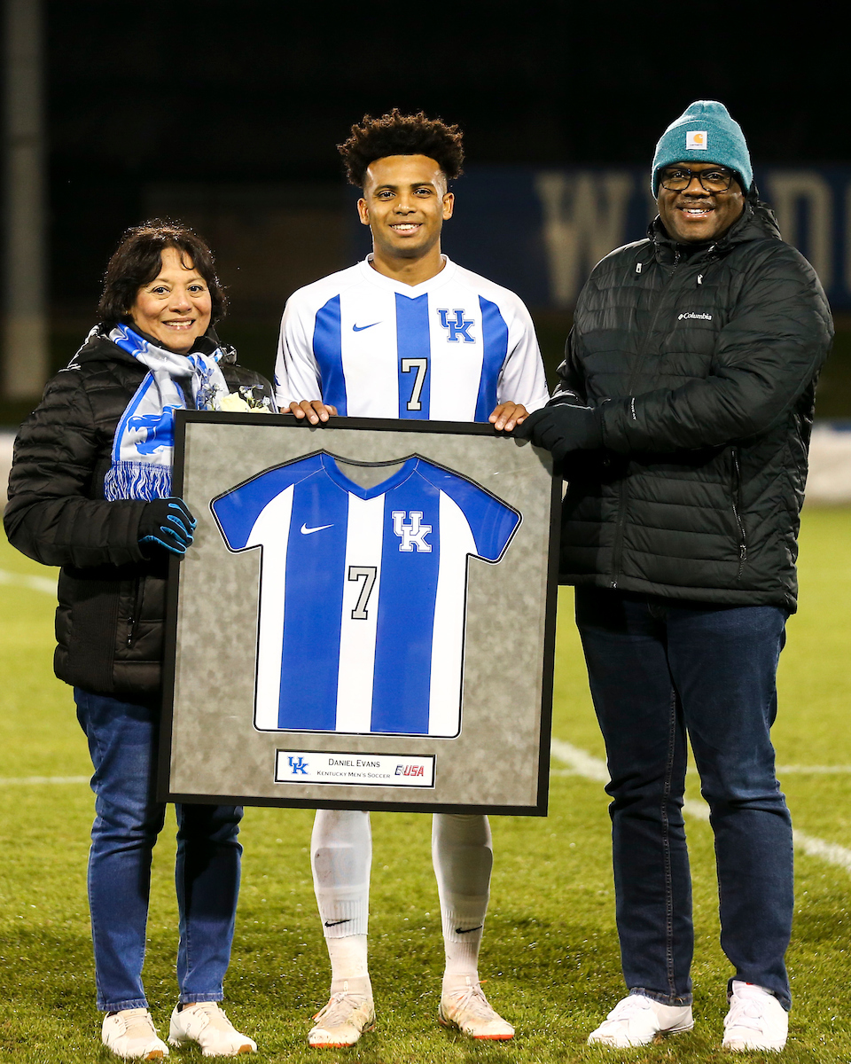 Daniel Evans.

Kentucky MSOC Recognizes 14 Seniors.

Photo by Grace Bradley | UK Athletics