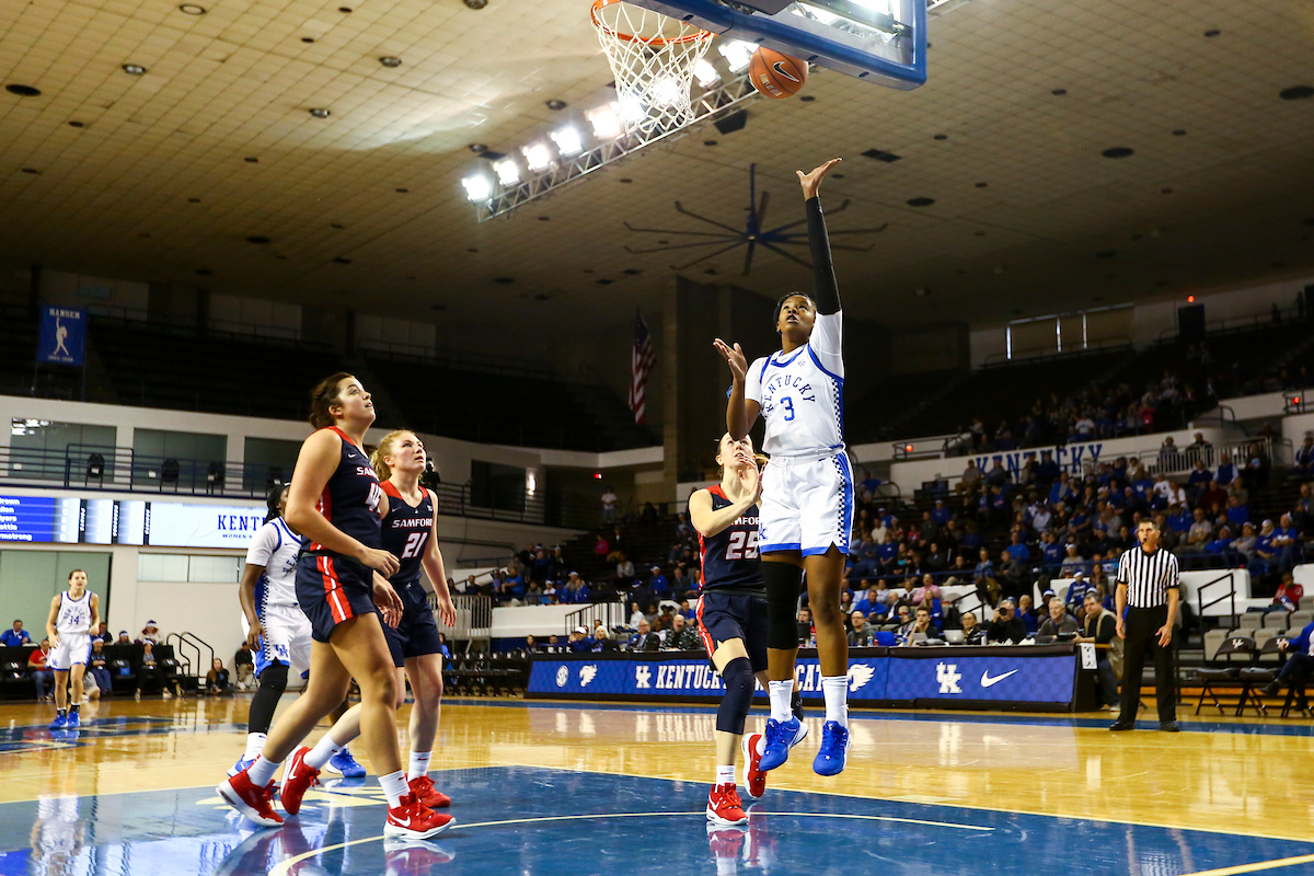 Keke McKinney. 

Kentucky beats Samford 79-49.  

Photo by Eddie Justice | UK Athletics