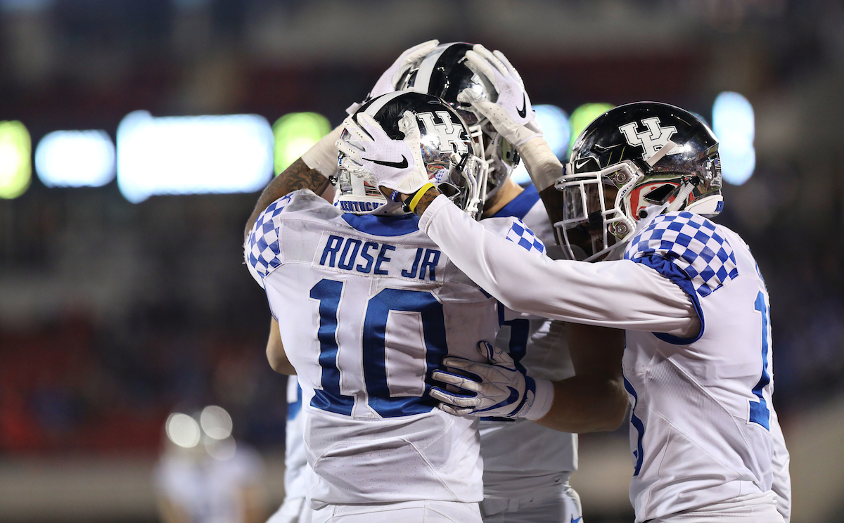 A.J. Rose

Kentucky Football beats Louisville at Cardinal Stadium 56-10.

Photo By Robert Burge l UK Athletics