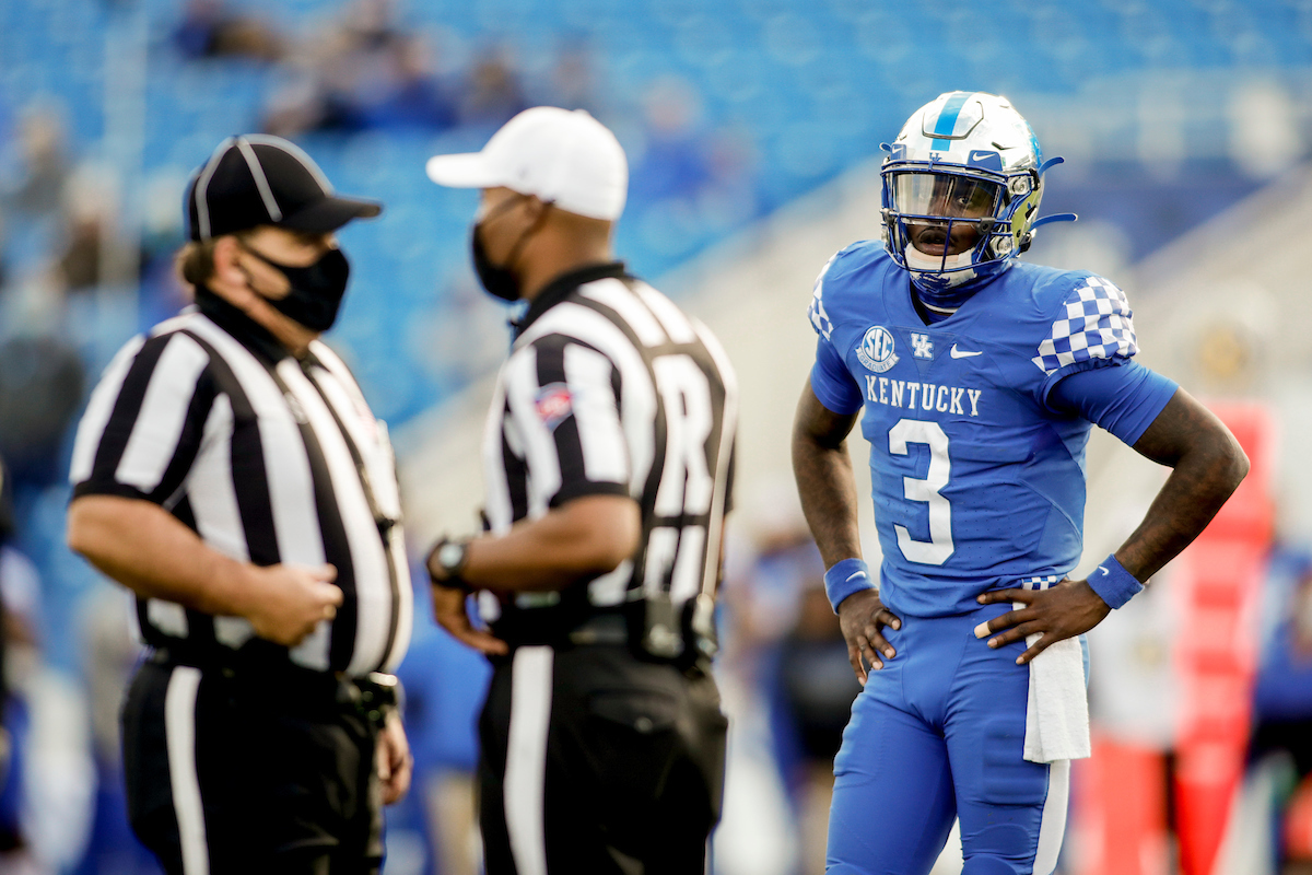 Terry Wilson.

UK beat Vandy 38-35.

Photo by Chet White | UK Athletics