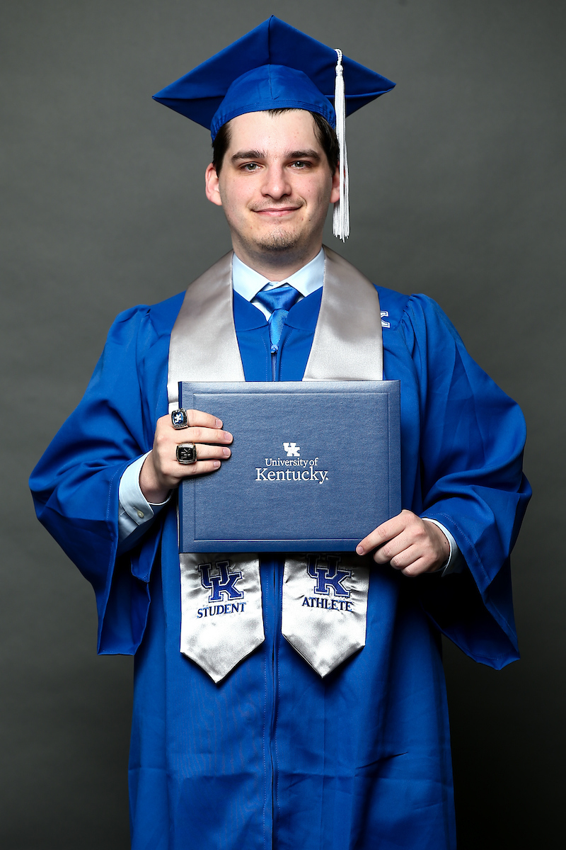 Mason Joachim. 

2020-21 Graduation.

Photo by Eddie Justice | UK Athletics