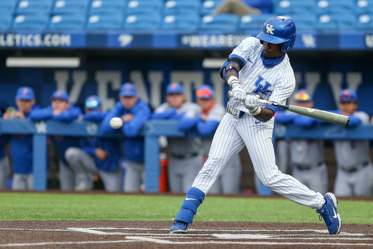 Zeke Lewis.

Kentucky beats Florida 7 - 5.

Photo by Sarah Caputi | UK Athletics