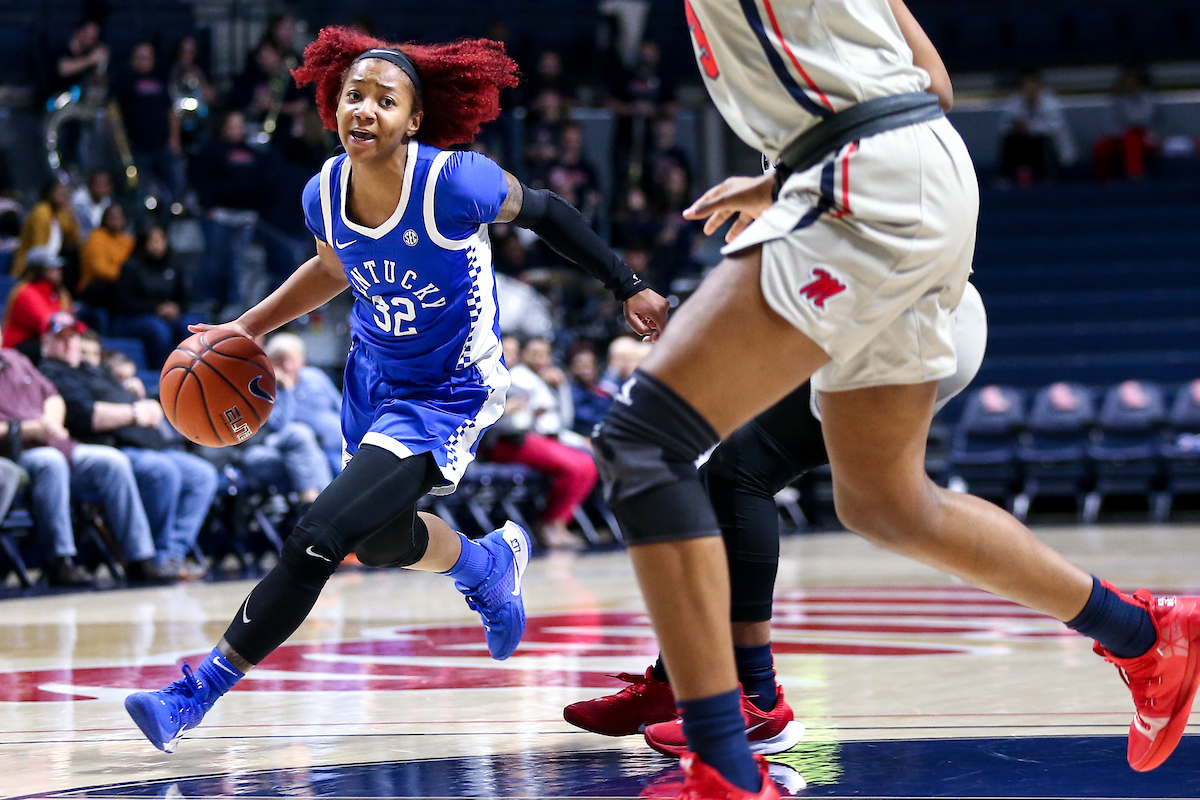 Jaida Roper. 

Kentucky beat Ole Miss 94-52.

Photo by Eddie Justice | UK Athletics