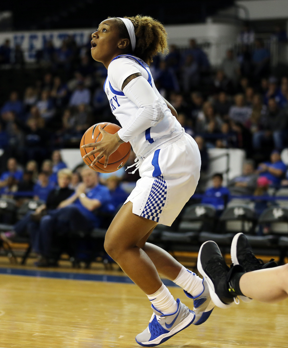 Jaida Roper
The Women's Basketball team beat Lincoln Memorial University.
Photo by Britney Howard | UK Athletics