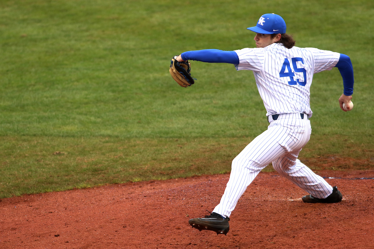 Aaron McGeorge.

The University of Kentucky baseball team falls to NKU on Wednesday, March 7th, 2018, at Cliff Hagan Stadium in Lexington, Ky.

Photo by Quinn Foster I UK Athletics