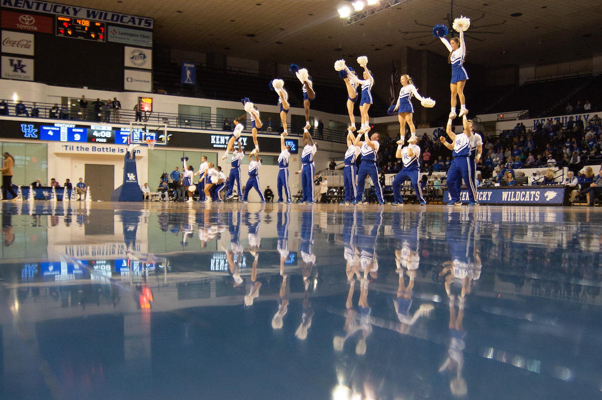Cheer

UK Women's Basketball beats Alabama State on Wednesday, November 7, 2018 .

Photo by Eddie Justice  | UK Athletics
