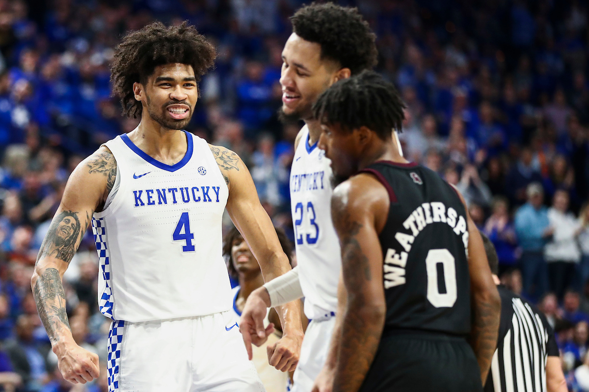 Nick Richards. EJ Montgomery.

Kentucky beat Miss St. 80-72.

Photo by Chet White | UK Athletics