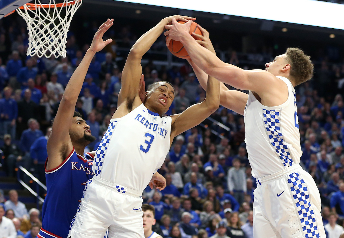 Keldon Johnson. 

The UK men's basketball team beat Kansas 71-63 at Rupp Arena on Saturday, January 26, 2019.


Photo By Barry Westerman | UK Athletics