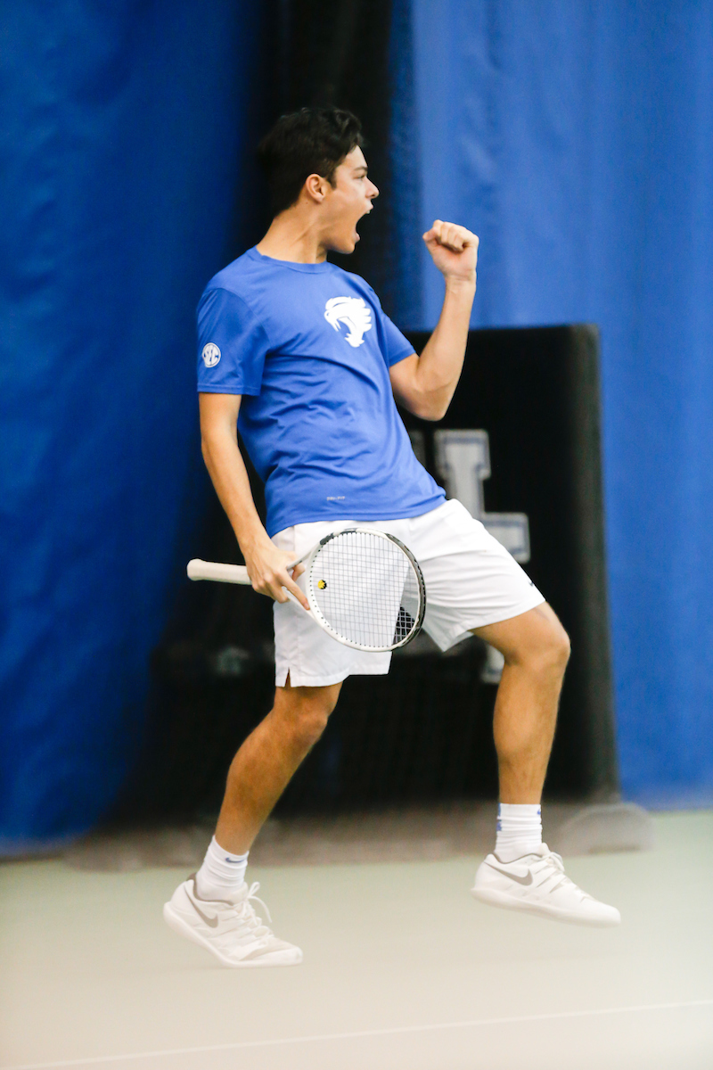 Theo McDonald.

Kentucky men's tennis hosts Notre Dame.

Photo by Isaac Janssen | UK Athletics