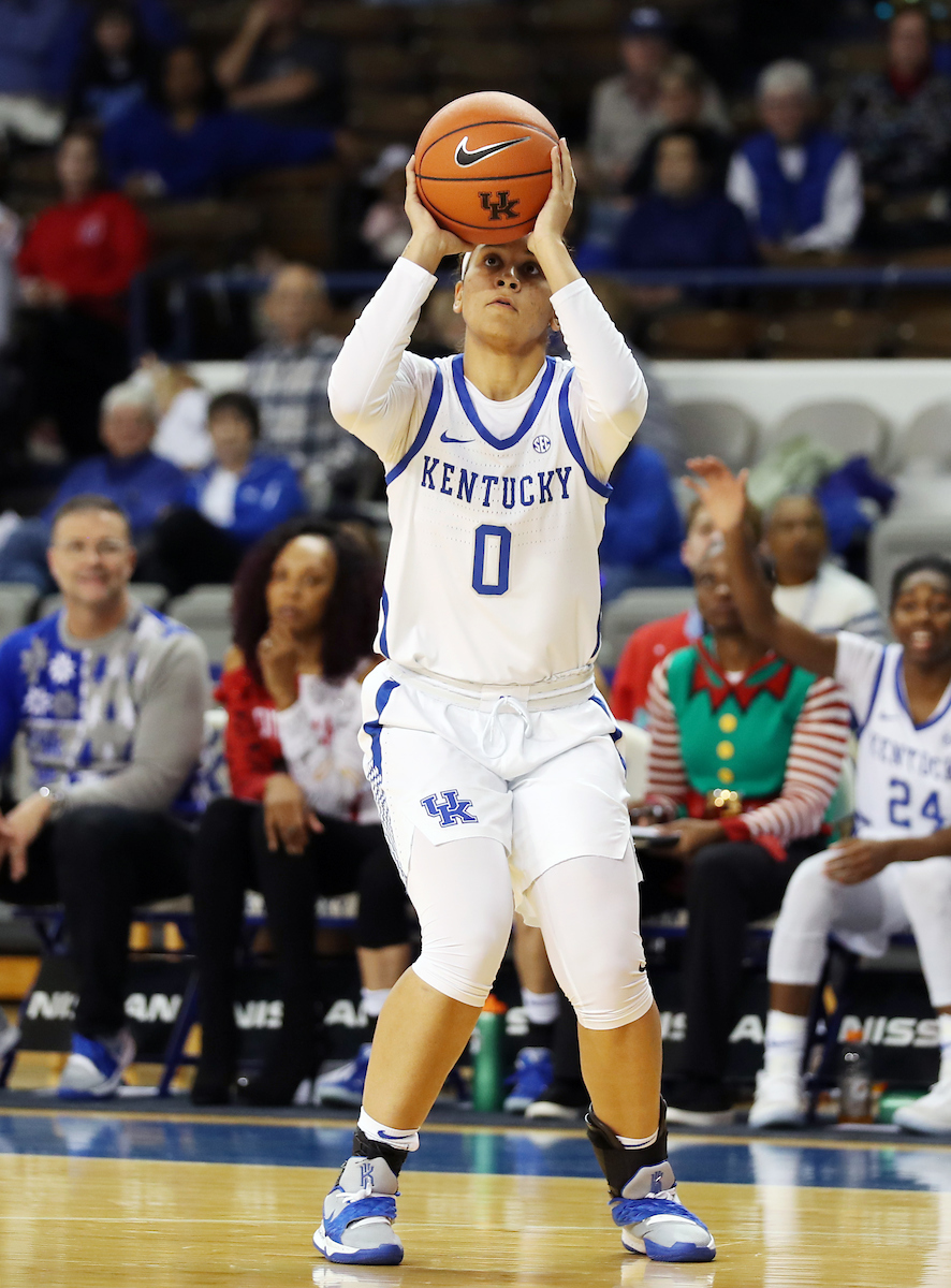 LaShae Halsel
The women's basketball team beat Murray State 88-49 on Friday, December 21, 2018. 

Photo by Britney Howard  | UK Athletics