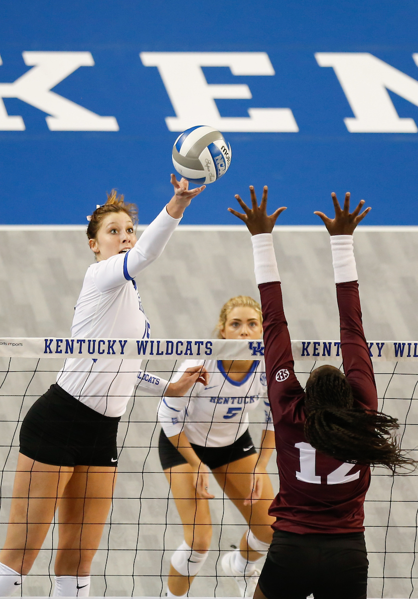 Brooke Morgan.

UK Volleyball sweeps Mississippi State 3-0 on Friday, November 9th, 2018 at Memorial Coliseum in Lexington, Ky.

Photo by Eddie Justice