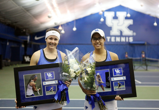 Emily Fanning, Mami Adachi
The women's tennis team facesTexas A&M on Saturday, April 7, 2018.
Photo by Britney Howard | UK Athletics