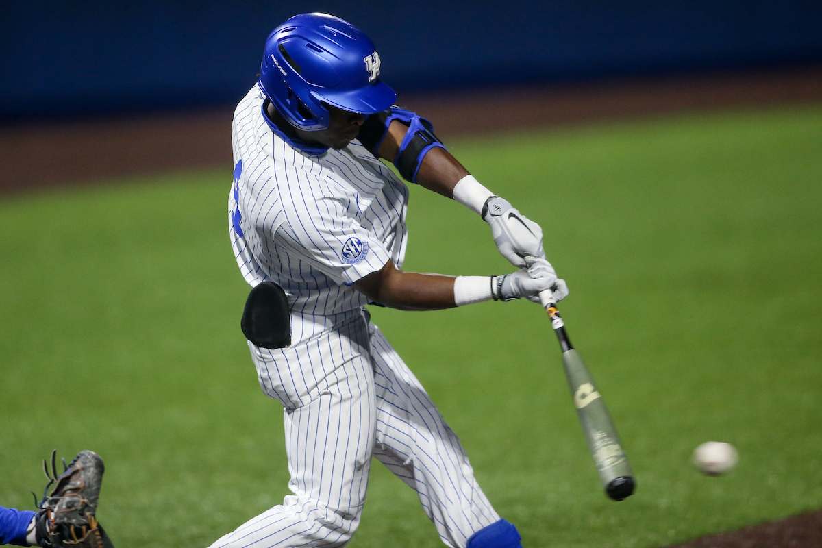 Zeke Lewis.

Kentucky beats Florida 7 - 5.

Photo by Sarah Caputi | UK Athletics