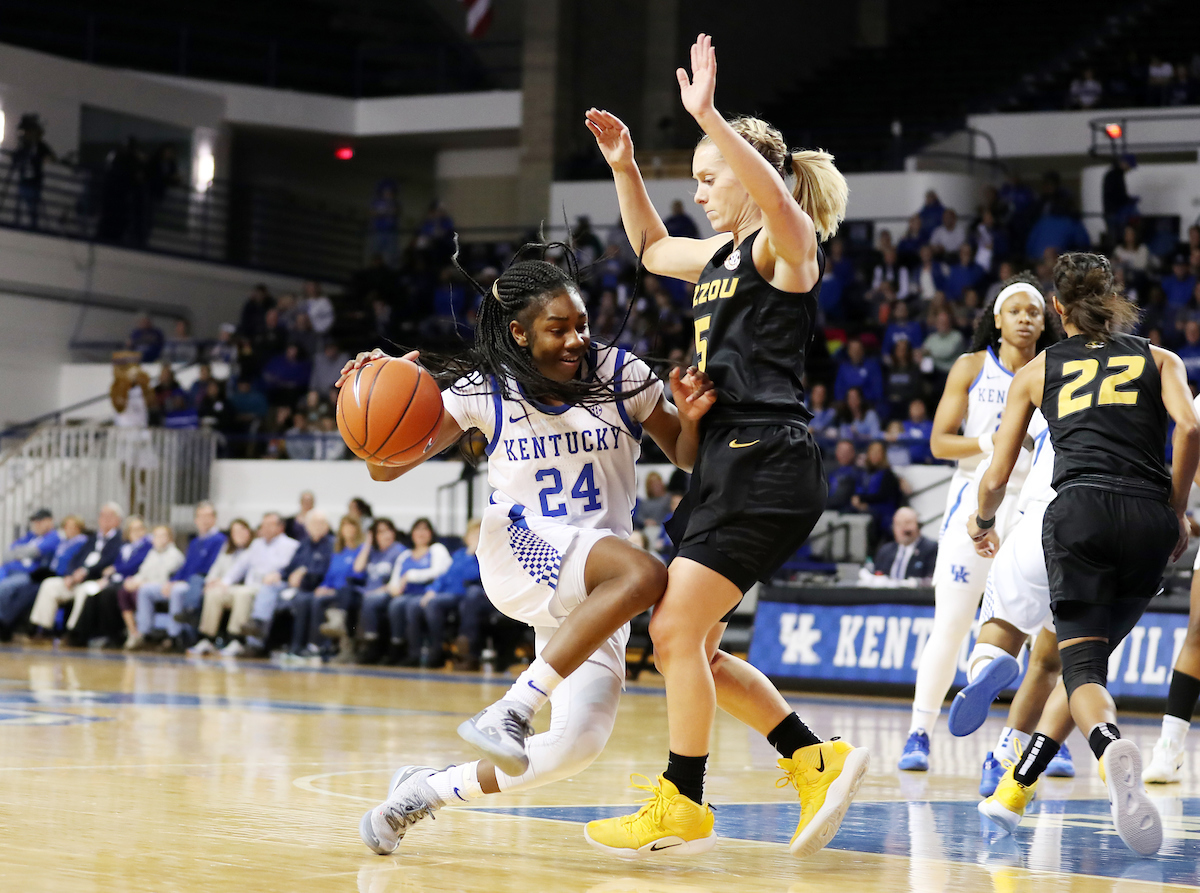 Taylor Murray

The UK Women's Basketball team beats Mizzou. 

Photo by Britney Howard  | UK Athletics