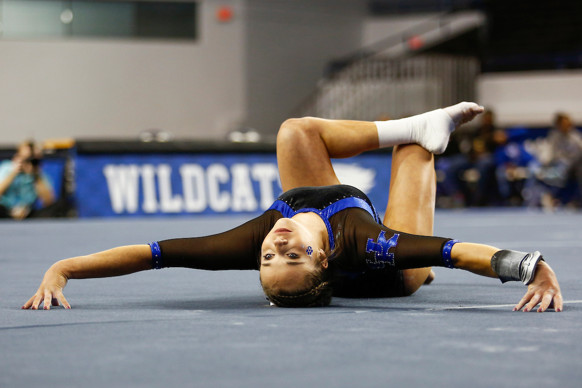 Anna Haigis.

Gymnastics blue-white meet.

Photo by Hannah Phillips | UK Athletics
