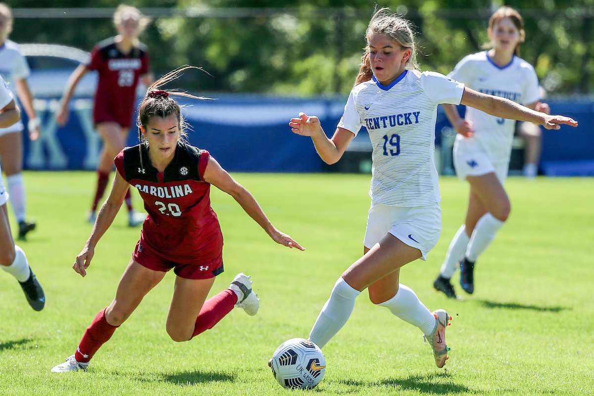 Sara Makoben-Blessing.

Kentucky falls to South Carolina 2 - 1.

Photo by Sarah Caputi | UK Athletics