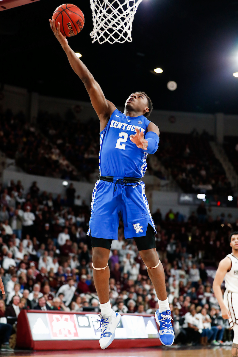 Ashton Hagans.

Kentucky beat Mississippi State 71-67 at Humphrey Coliseum in Starkville, MS.

Photo by Chet White | UK Athletics
