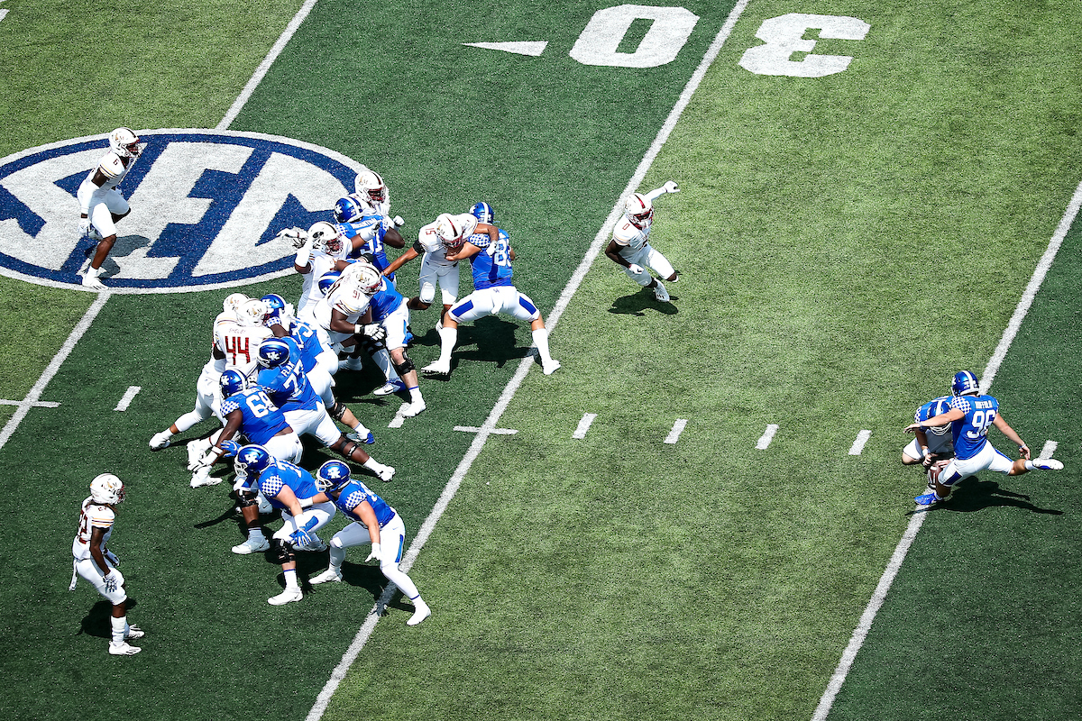 Matt Ruffolo.

UK beat ULM 45-10.

Photo by Eddie Justice | UK Athletics