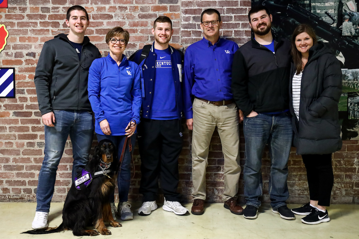 Ian Foos. 

Kentucky vs Morehead State rifle.

Photo by Eddie Justice | UK Athletics