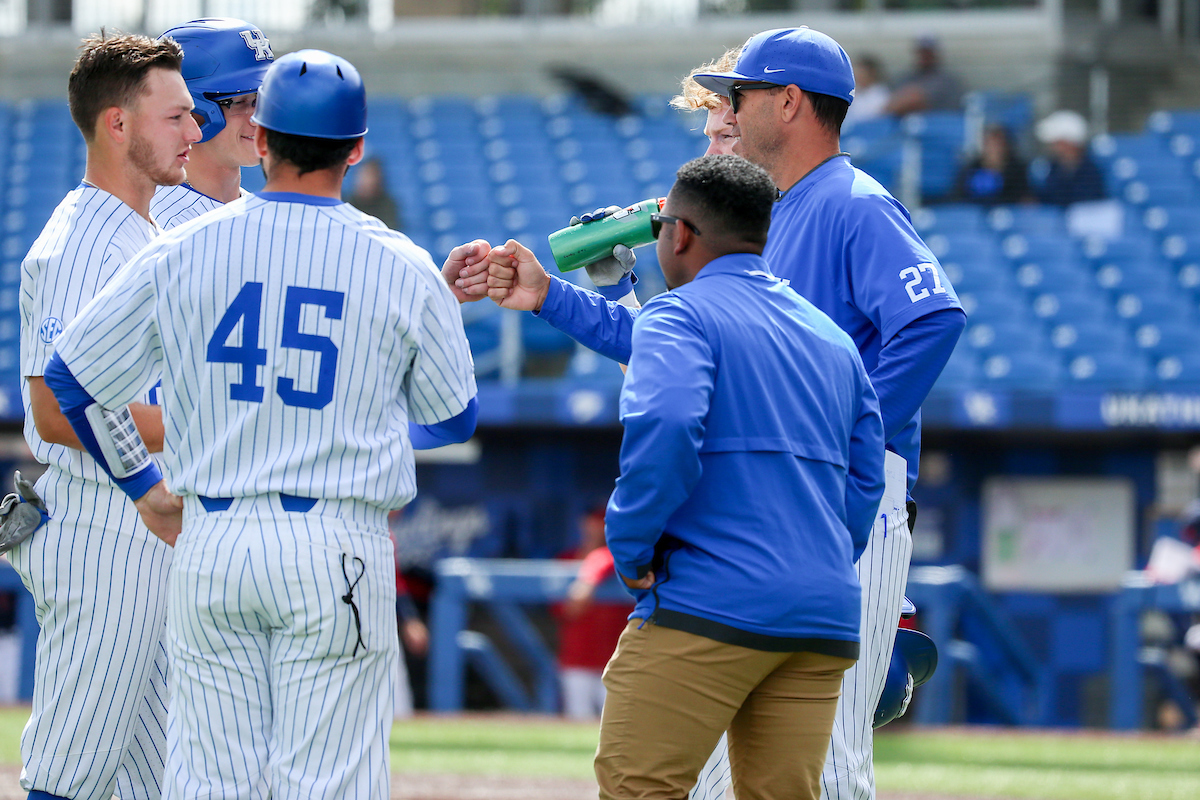 Coach Nick Mingione.

Kentucky defeats Dayton 14 - 3.

Photo by Sarah Caputi | UK Athletics