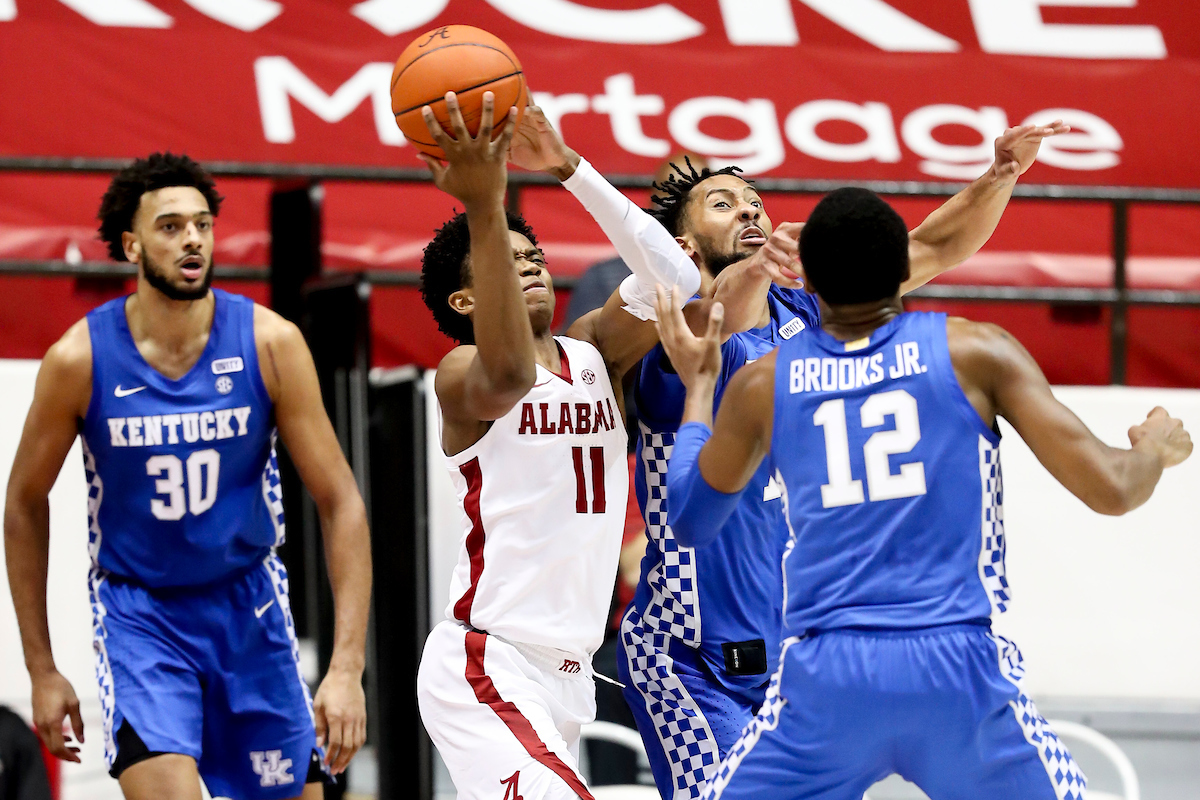 Davion Mintz. Keion Brooks Jr.

Kentucky loses to Alabama, 70-59.

Photo by Chet White | UK Athletics