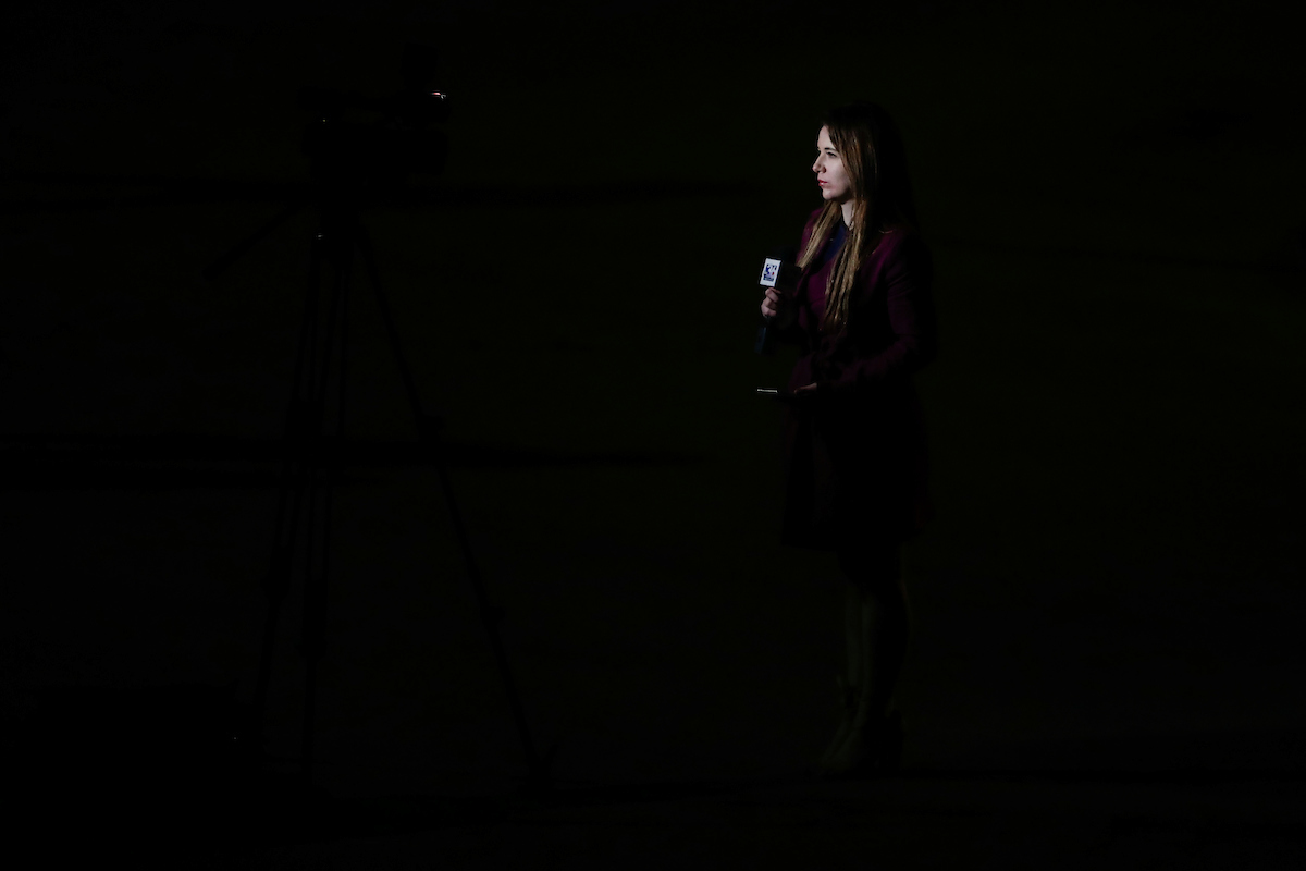 Terrence Clarke candlelight vigil. 

Photo by Chet White | UK Athletics