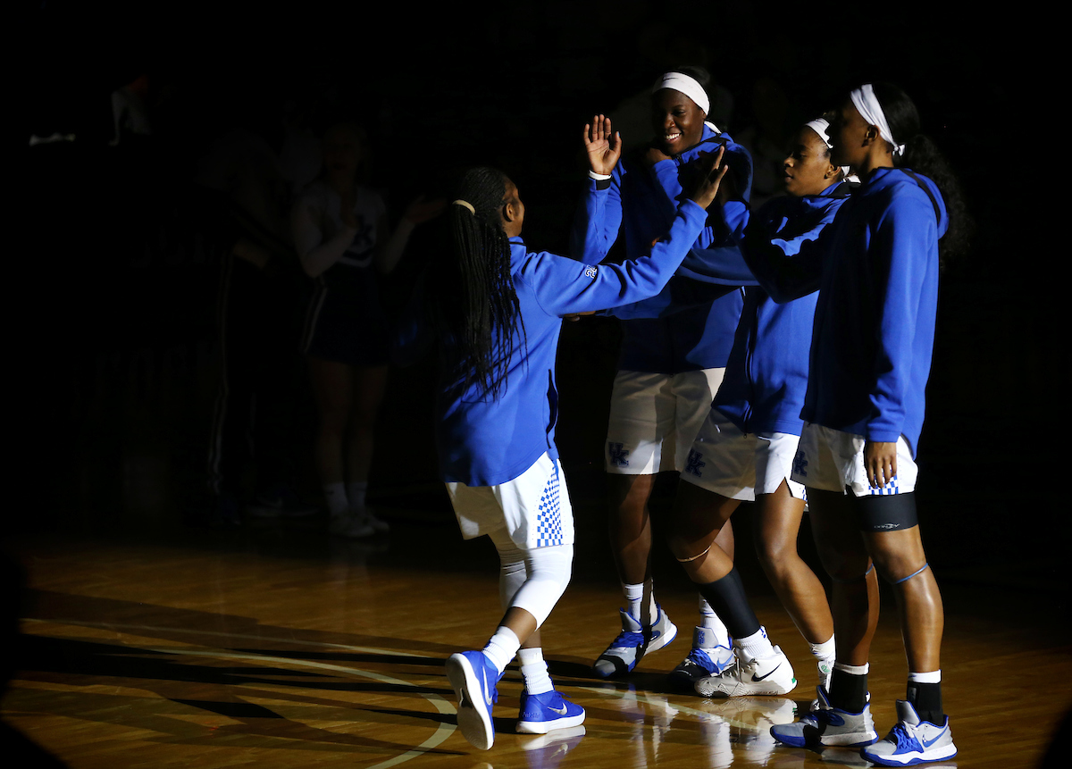 intros

UK women's basketball beats Morehead State. 

Photo by Britney Howard  | UK Athletics