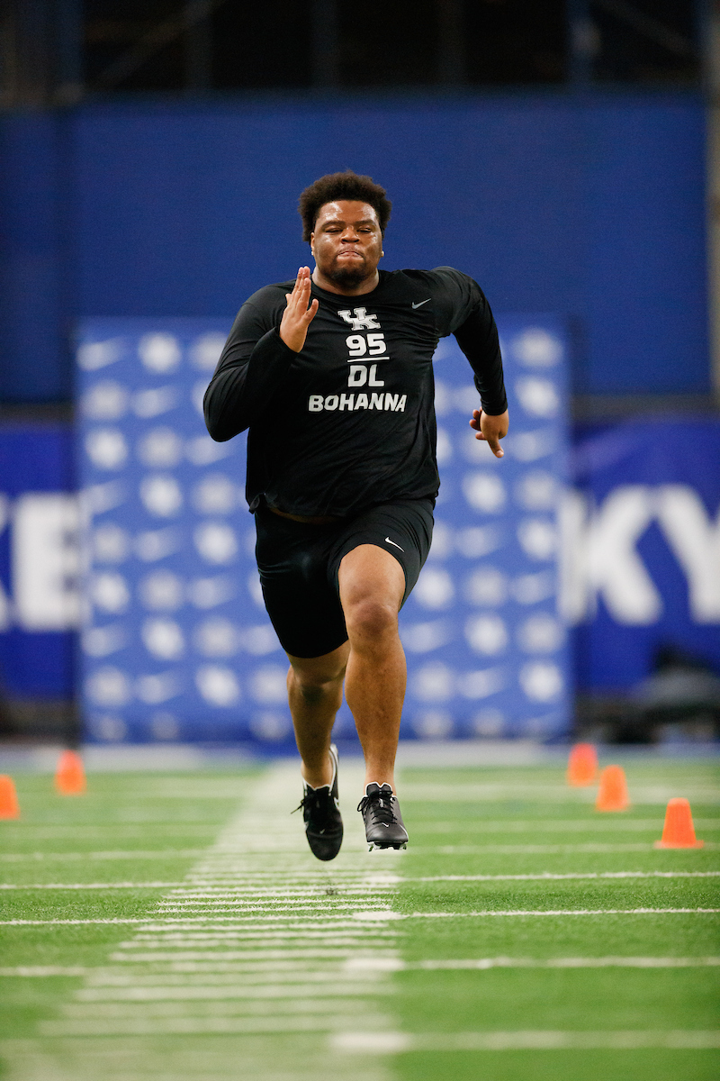 Quinton Bohanna.

Kentucky football Proday.

Photo by Elliott Hess | UK Athletics