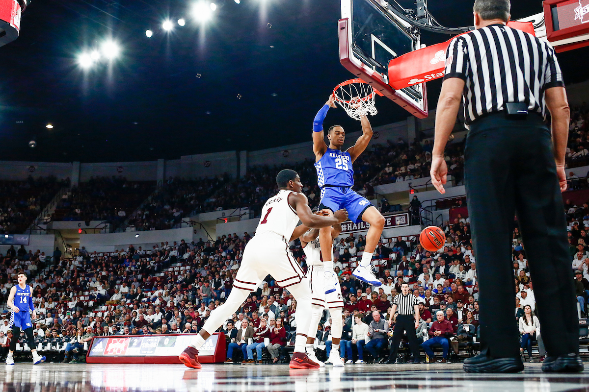 PJ Washington.

Kentucky beat Mississippi State 71-67 at Humphrey Coliseum in Starkville, MS.

Photo by Chet White | UK Athletics
