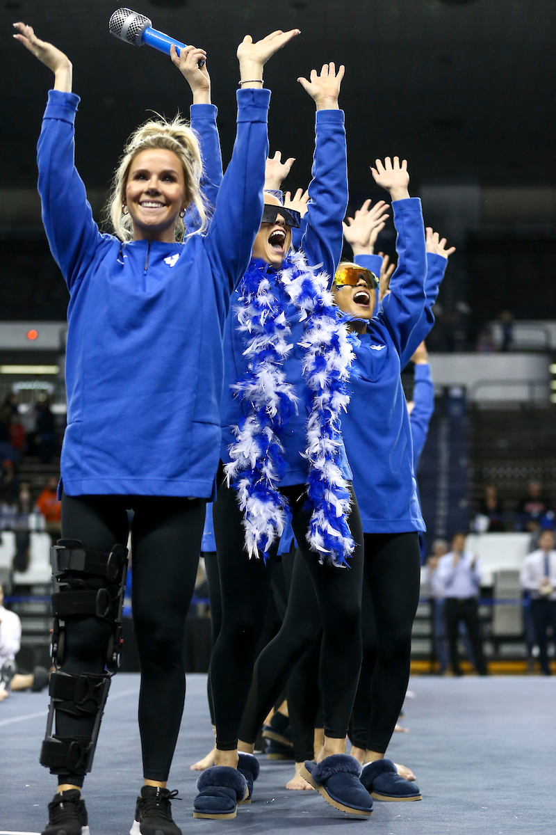 Josie Angeny, Carissa Clay.

Kentucky wins Quad Meet with a score of 197.450.

Photo by Grace Bradley | UK Athletics