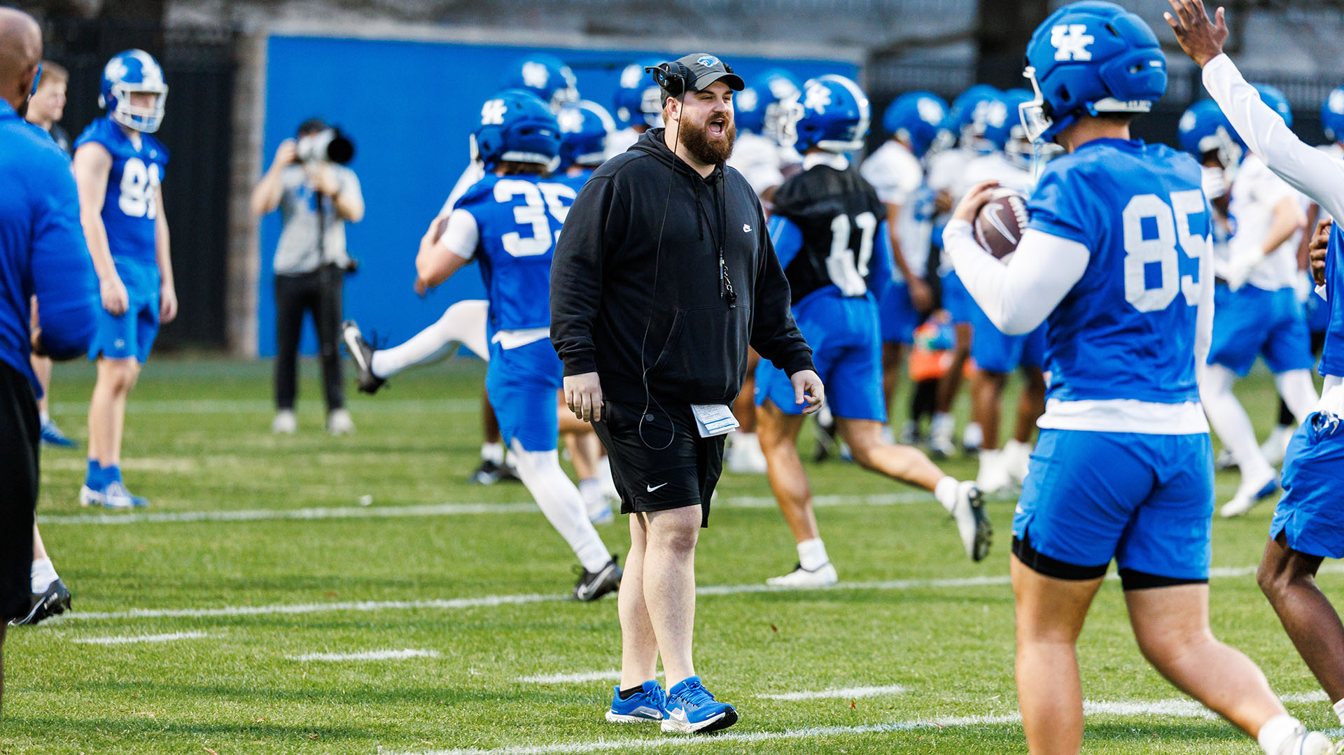 Leftwich Looking for Good Communication, Consistency from Offensive Line