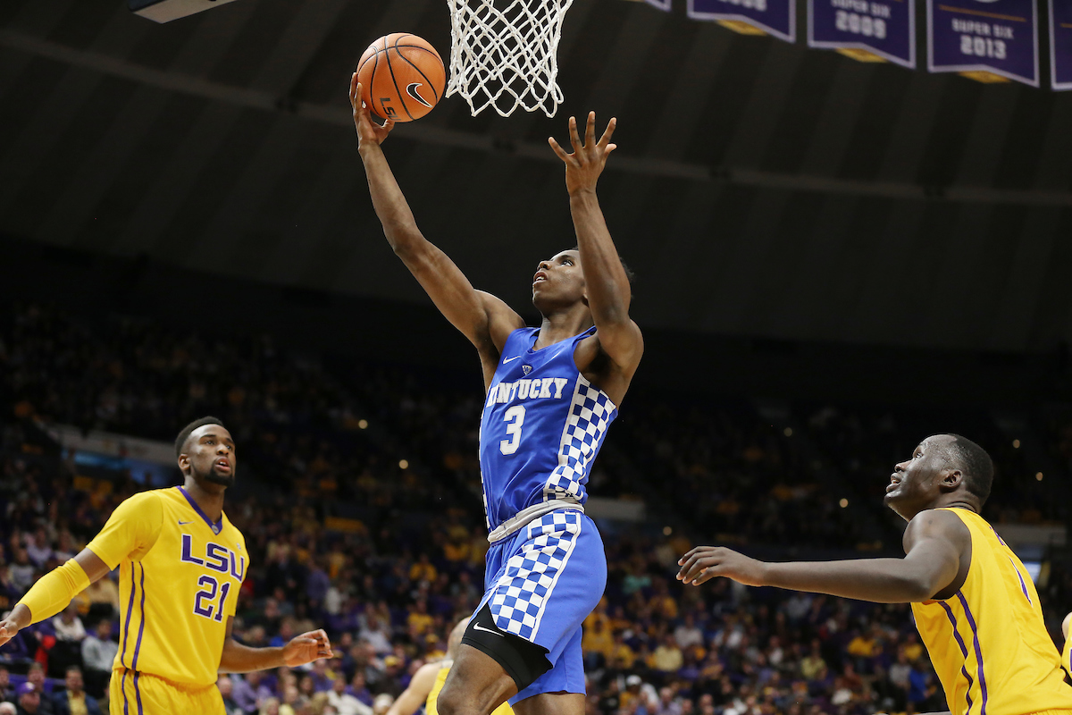 Hamidou Diallo.

The University of Kentucky men's basketball team beat LSU 74-71 at the Pete Maravich Assembly Center in Baton Rouge, La., on Wednesday, January 3, 2018.

Photo by Chet White | UK Athletics