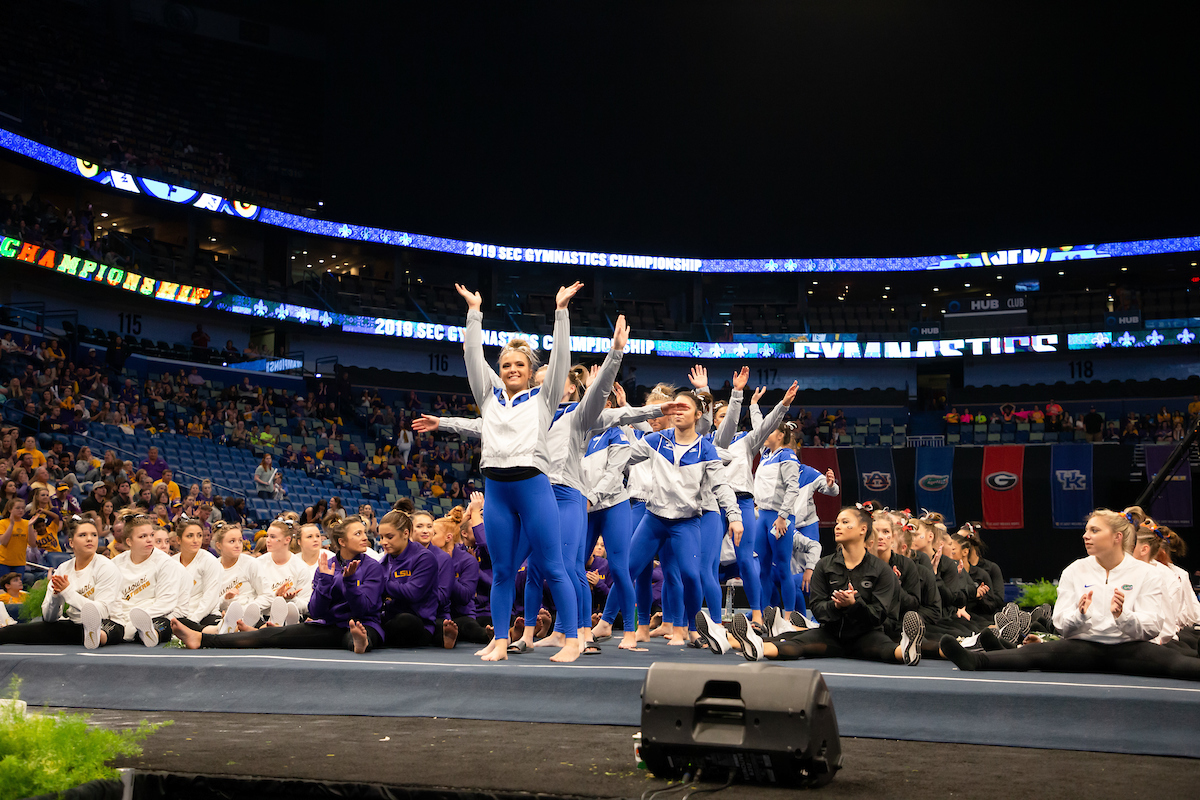 Team.


Gymnastics scores 196.225 at SEC Championship.

 
Photo by Elliott Hess | UK Athletics
